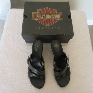 Women's Harley-Davidson Black Leather Dianna Sandals